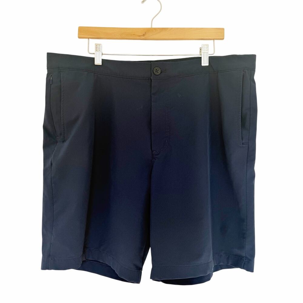 Vineyard Vines Performance Navy Blue Flat Front Golf Shorts Sz 38